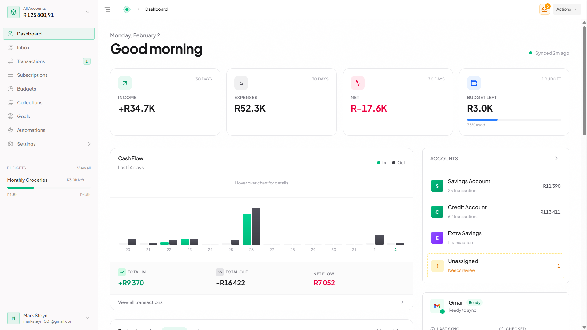 Align app transaction categorisation and spending breakdown