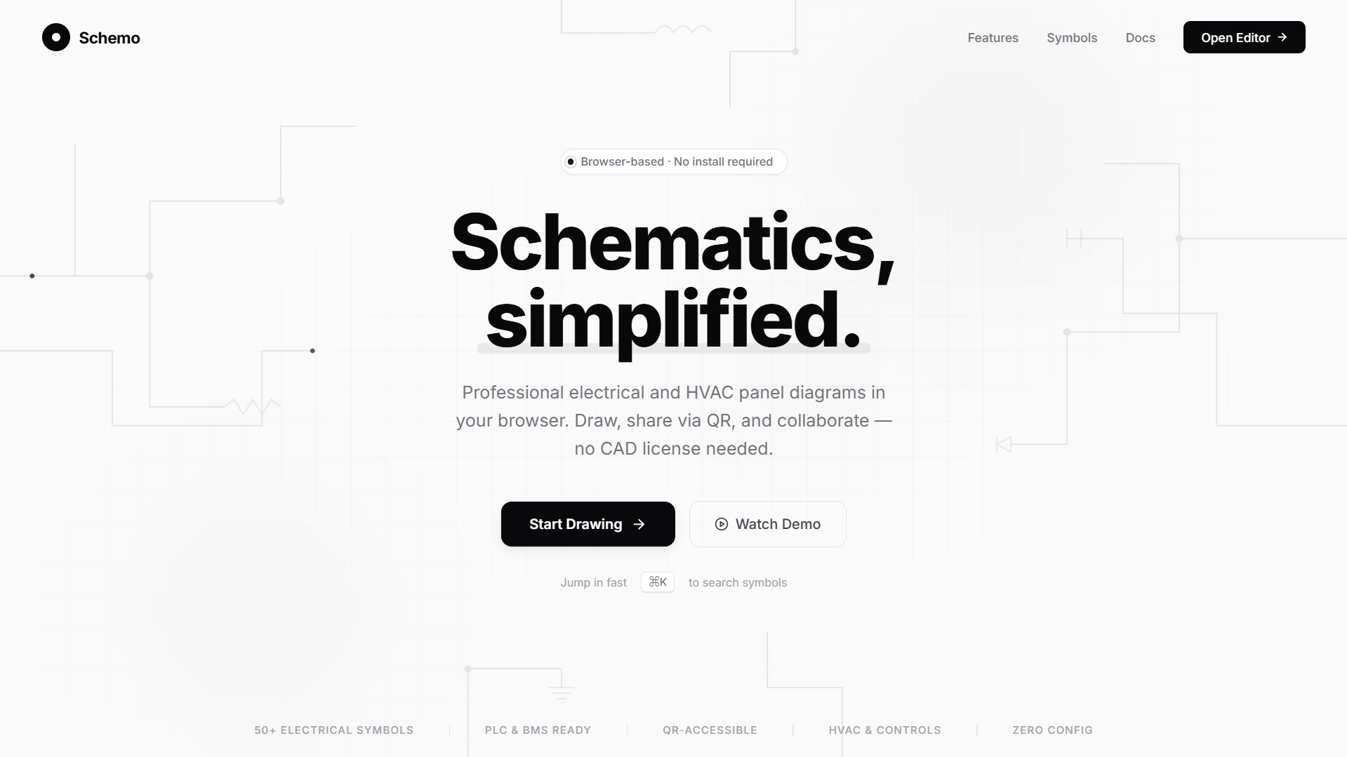 Schemo electrical schematic editor